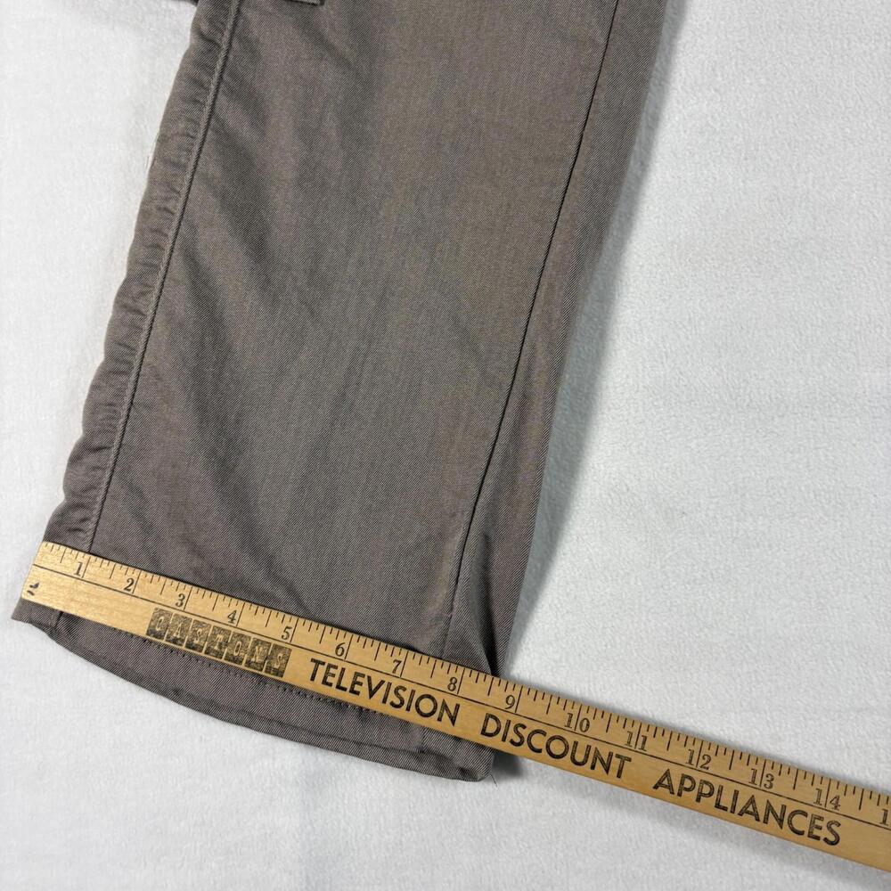 VIP Jeans Womens 8/10 Y2K Wide Leg Cargo Pants Brown Multi Pocket Stretch - Picture 3 of 10